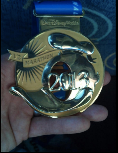 2013 Donald Duck Half Marathon Medal